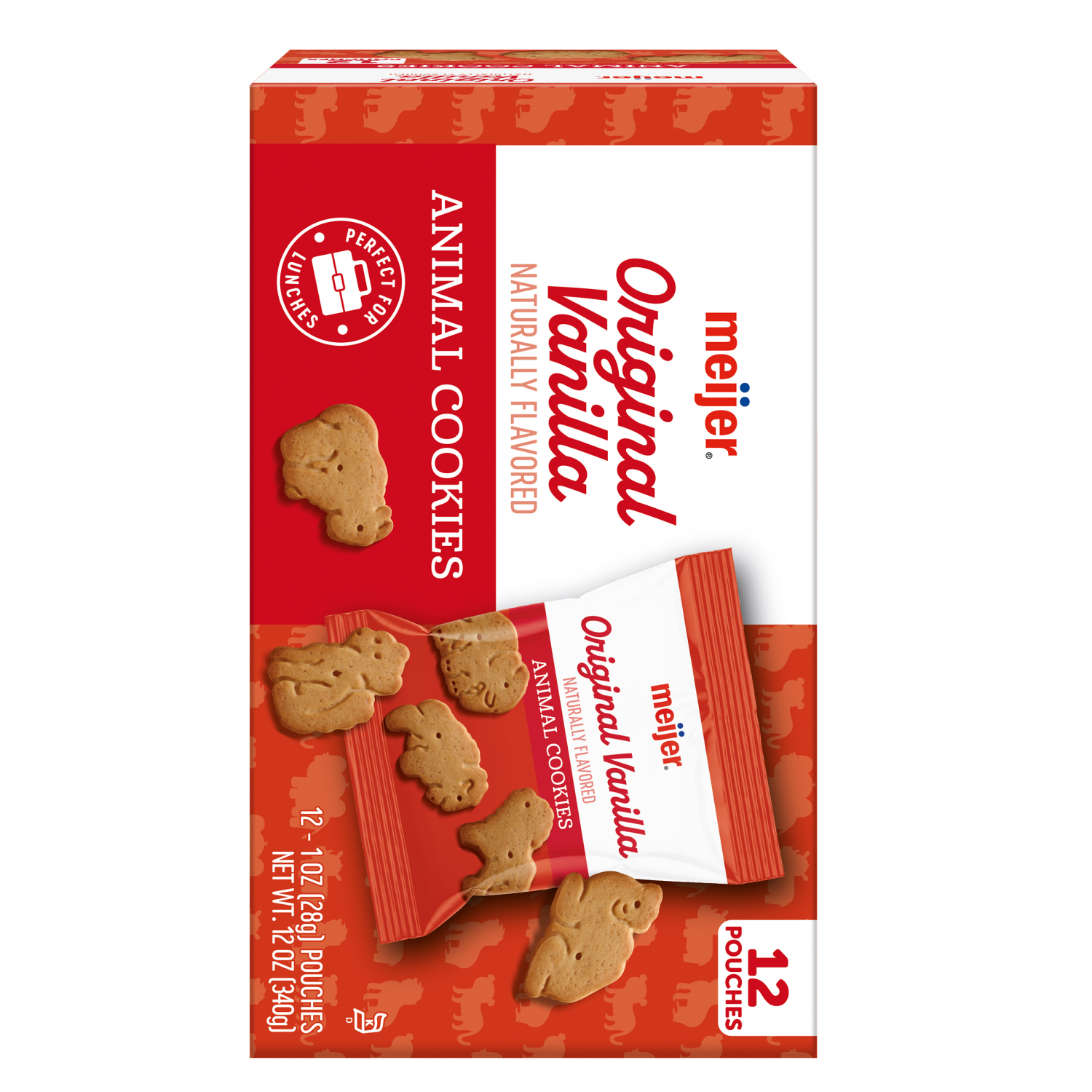 slide 2 of 8, Meijer Animal Cookie Vanilla Original, 12 oz