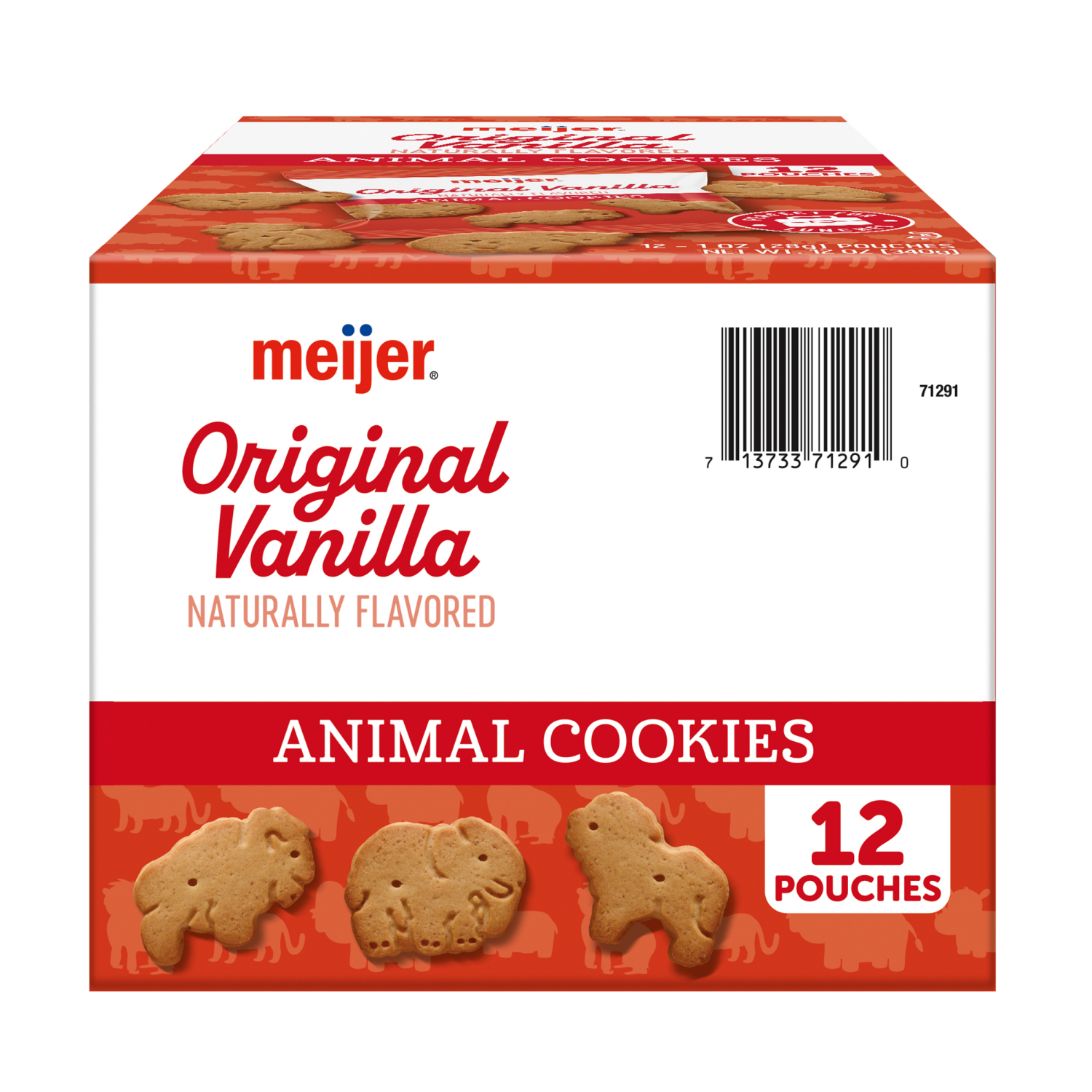 slide 4 of 8, Meijer Animal Cookie Vanilla Original, 12 oz