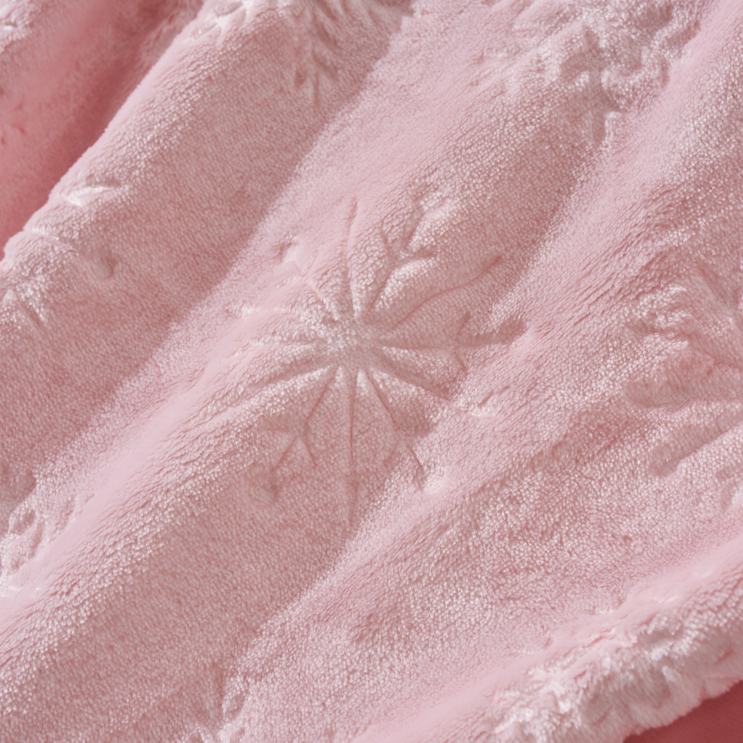 slide 3 of 6, December Home Embossed Snowflake Throw, Pink, 50 In X 70 In, 50 inx70 in