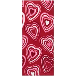 Meijer Corporate Seasonal Mcs Concentric Heart Toss Fiber Reactive Kitchen Towel, 16 In X 25 In