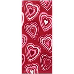 Meijer Corporate Seasonal Mcs Concentric Heart Toss Fiber Reactive Kitchen Towel, 16 In X 25 In