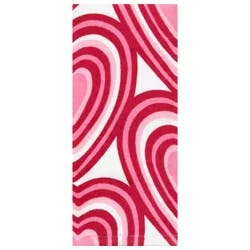 Meijer Corporate Seasonal Mcs Large Concentric Hearts Fiber Reactive Kitchen Towel, 16 In X 25 In