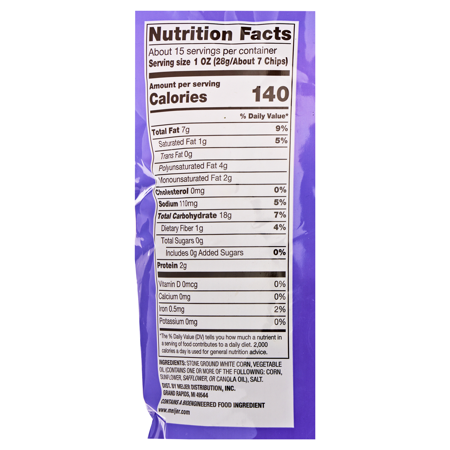 slide 2 of 2, Meijer Dipper Tortilla Chips, 14.5 oz