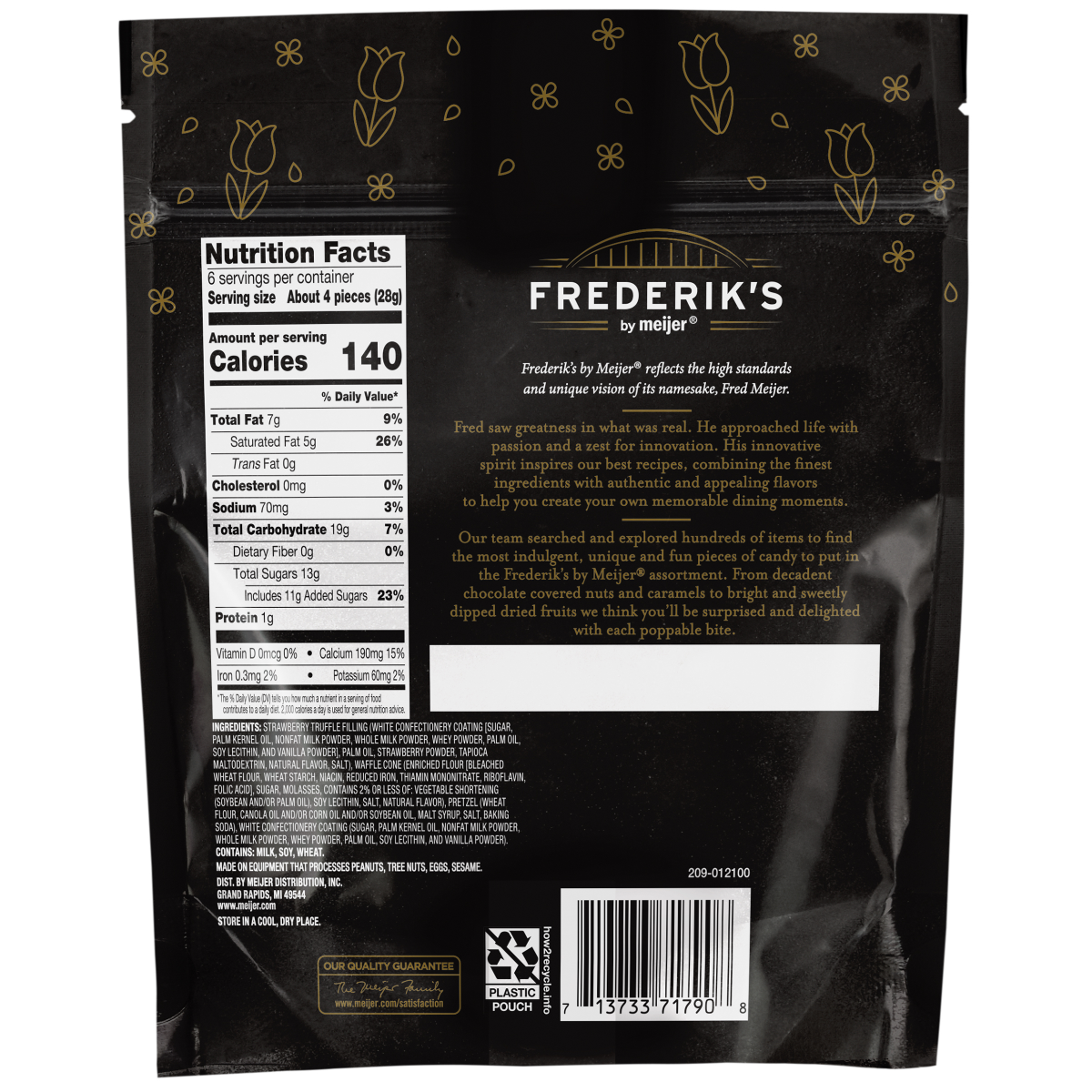 slide 2 of 2, Frederik's By Meijer FREDERIKS BY MEIJER Frederik's Strawberry Waffle Cone Cluster, 6 oz