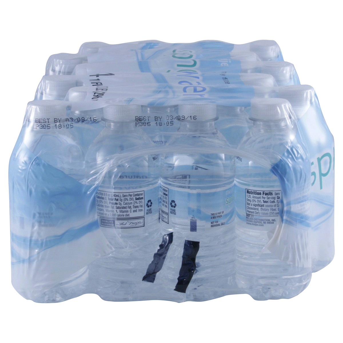 slide 2 of 6, Meijer Spring Water Bottles 24-Pack, 10 oz