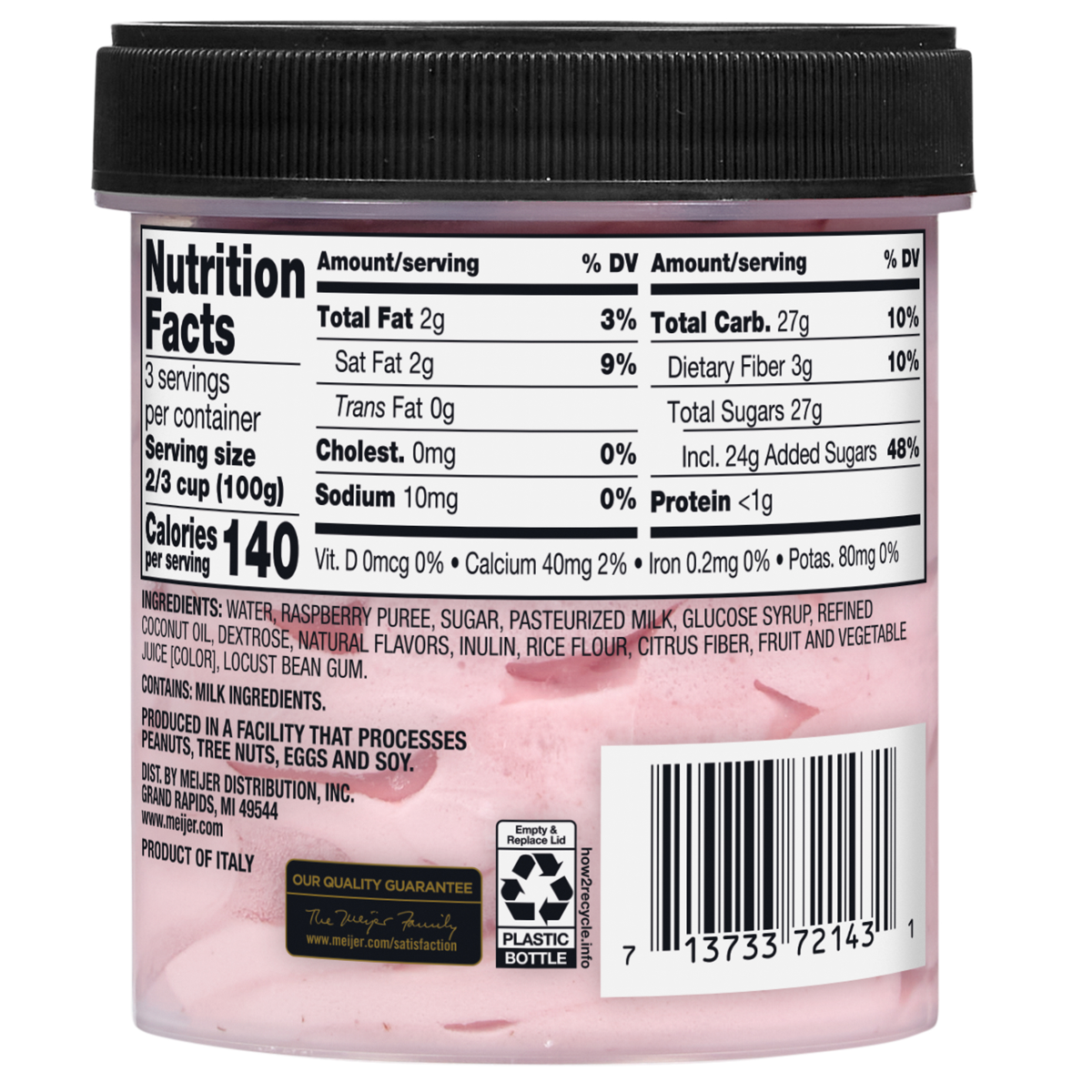 slide 2 of 2, Frederik's By Meijer FREDERIKS BY MEIJER Frederik's by Meijer Raspberry Rose Lychee Gelato, 16 oz