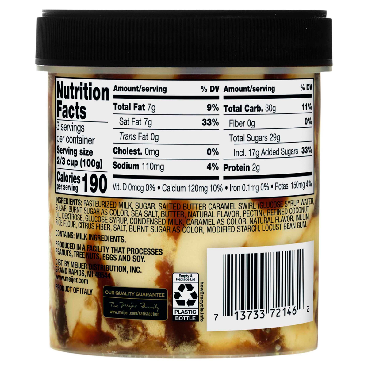 slide 2 of 2, Frederik's By Meijer FREDERIKS BY MEIJER Frederik's by Meijer Sea Salt and Caramel Gelato, 16 oz