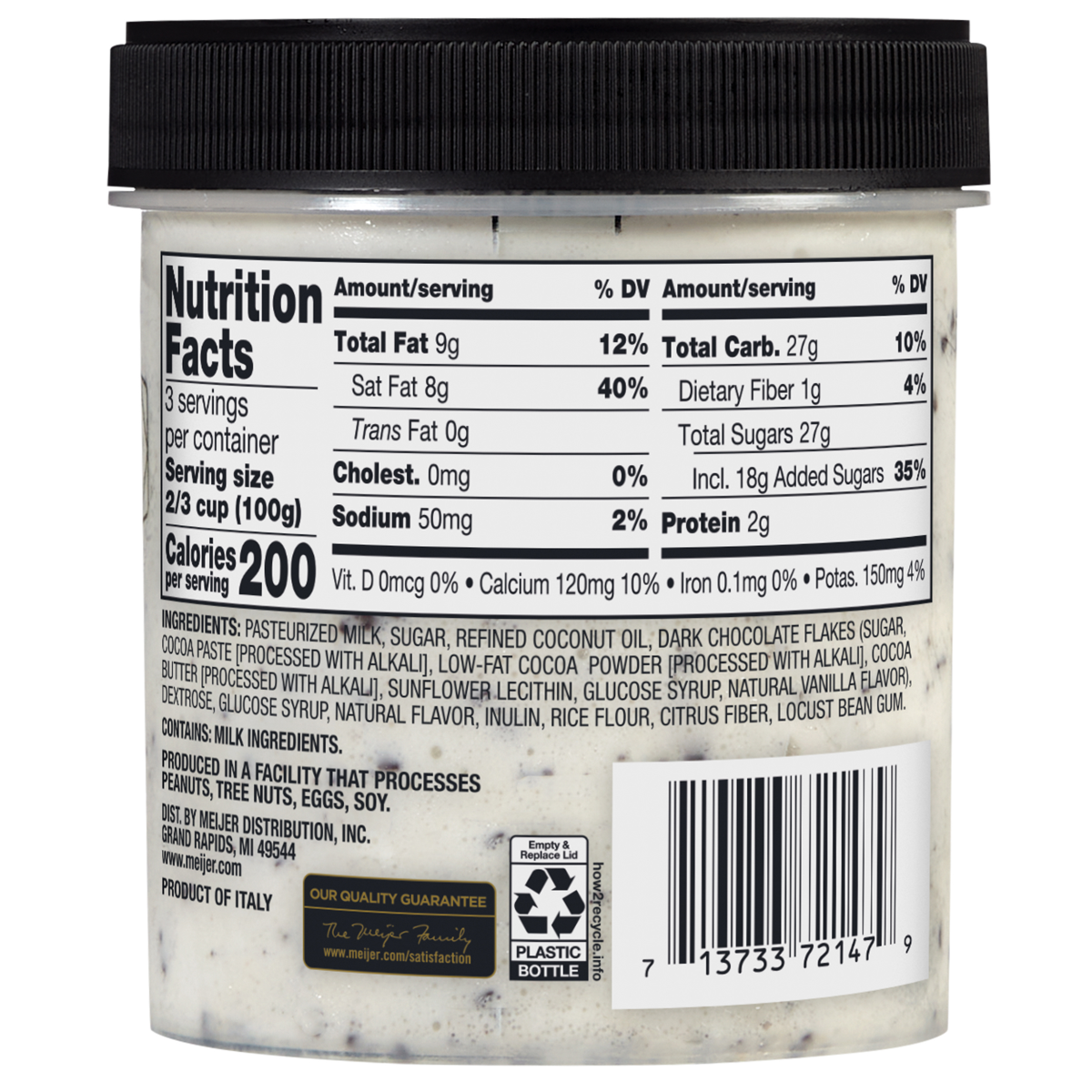 slide 2 of 2, FREDERIKS BY MEIJER Frederik's by Meijer Mint Chocolate Chip Gelato, 16 oz