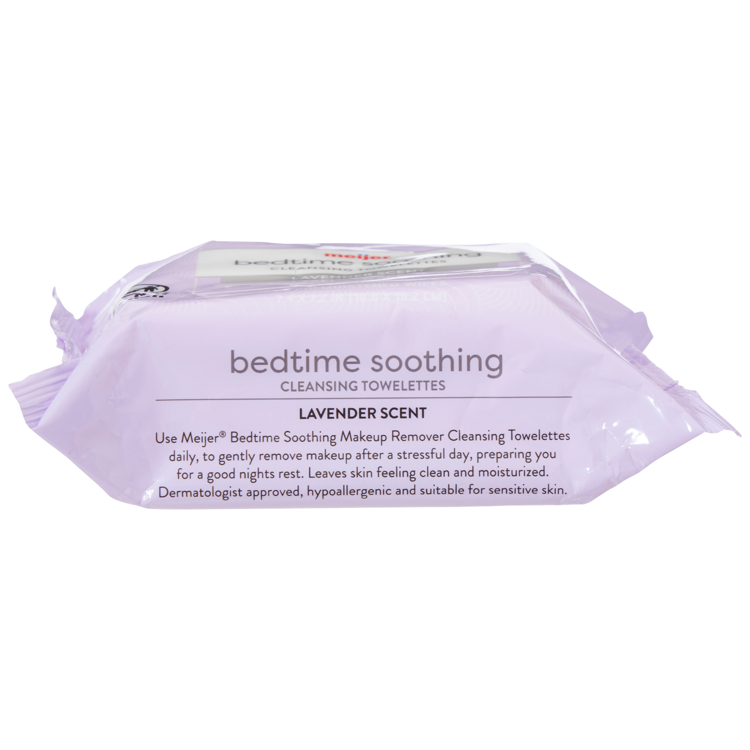 slide 3 of 8, MEIJER MAKEUP RMVR WIPE NIGHT CALMING, 25 ct
