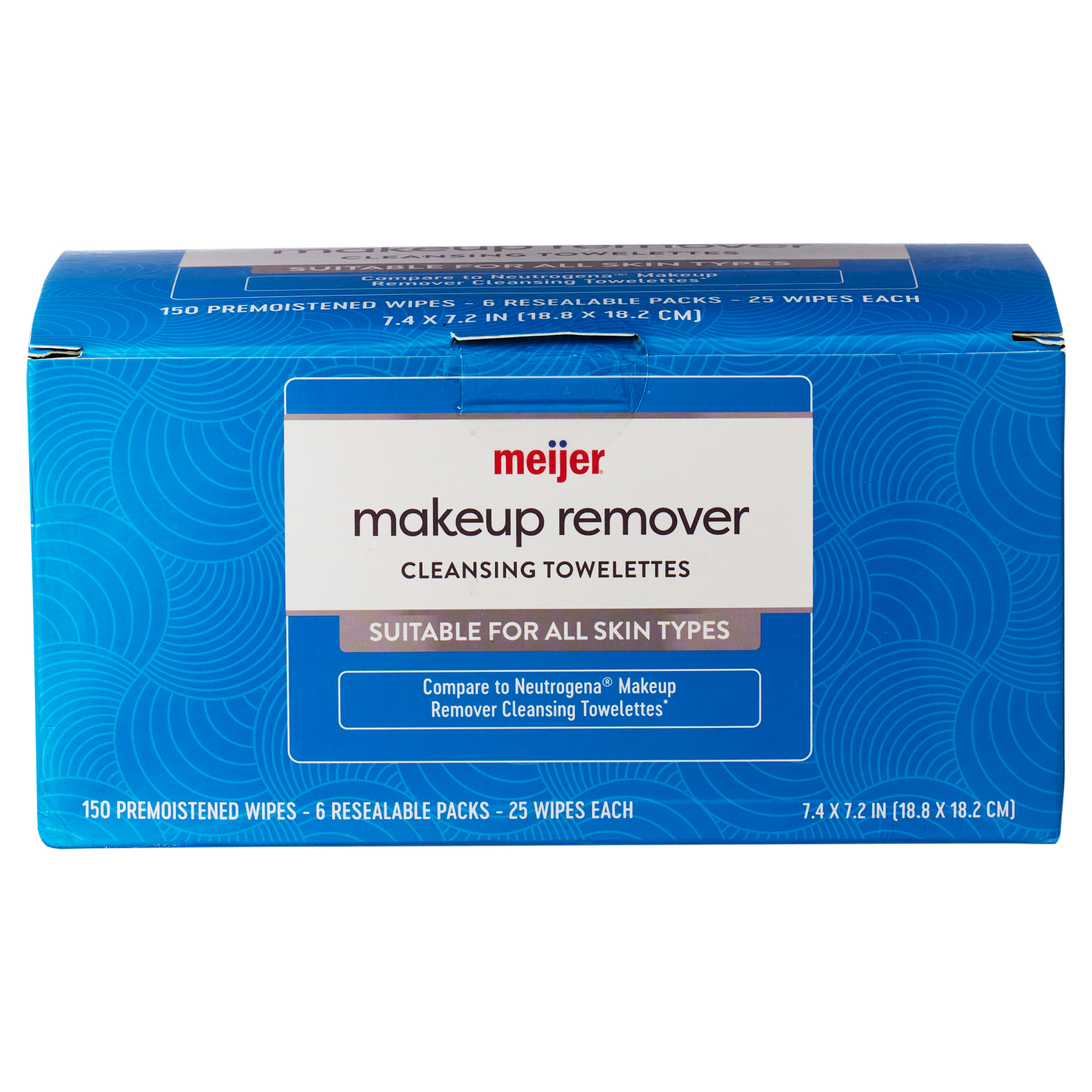 slide 5 of 5, MEIJER MAKEUP RMVR WIPE BULK BOX, 150 ct