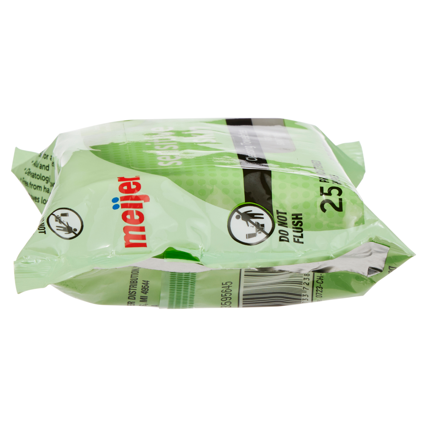 slide 2 of 5, MEIJER MAKEUP RMVR WIPE SENSITIVE, 25 ct