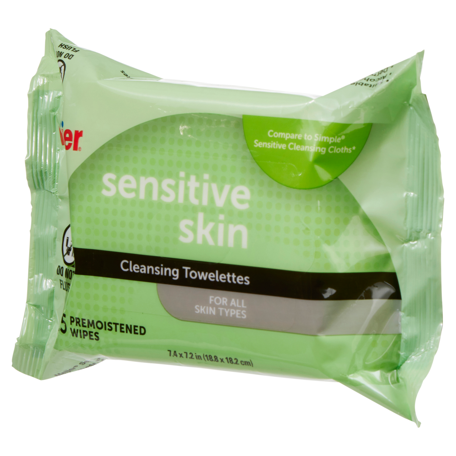 slide 4 of 5, MEIJER MAKEUP RMVR WIPE SENSITIVE, 25 ct