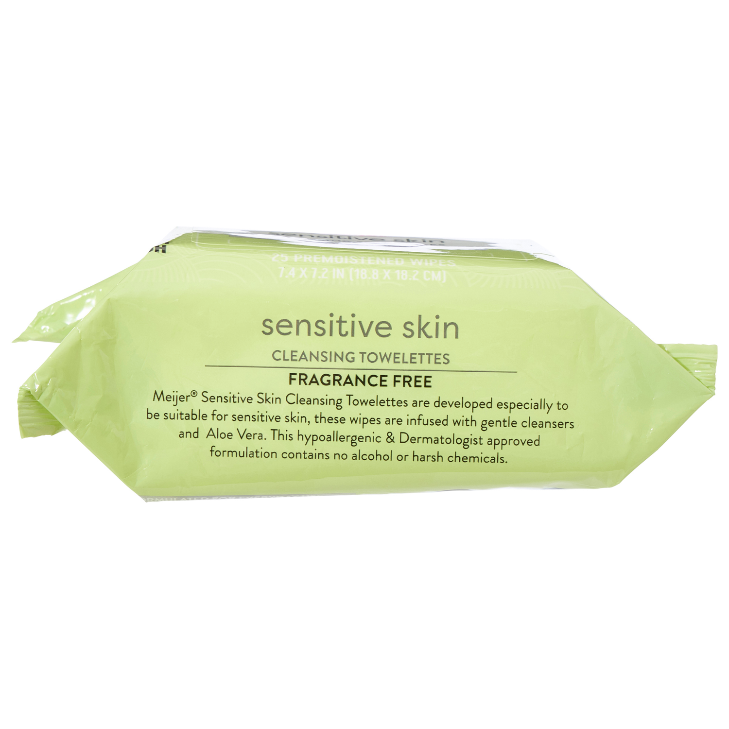 slide 5 of 5, MEIJER MAKEUP RMVR WIPE SENSITIVE, 25 ct