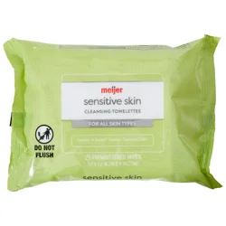 MEIJER MAKEUP RMVR WIPE SENSITIVE