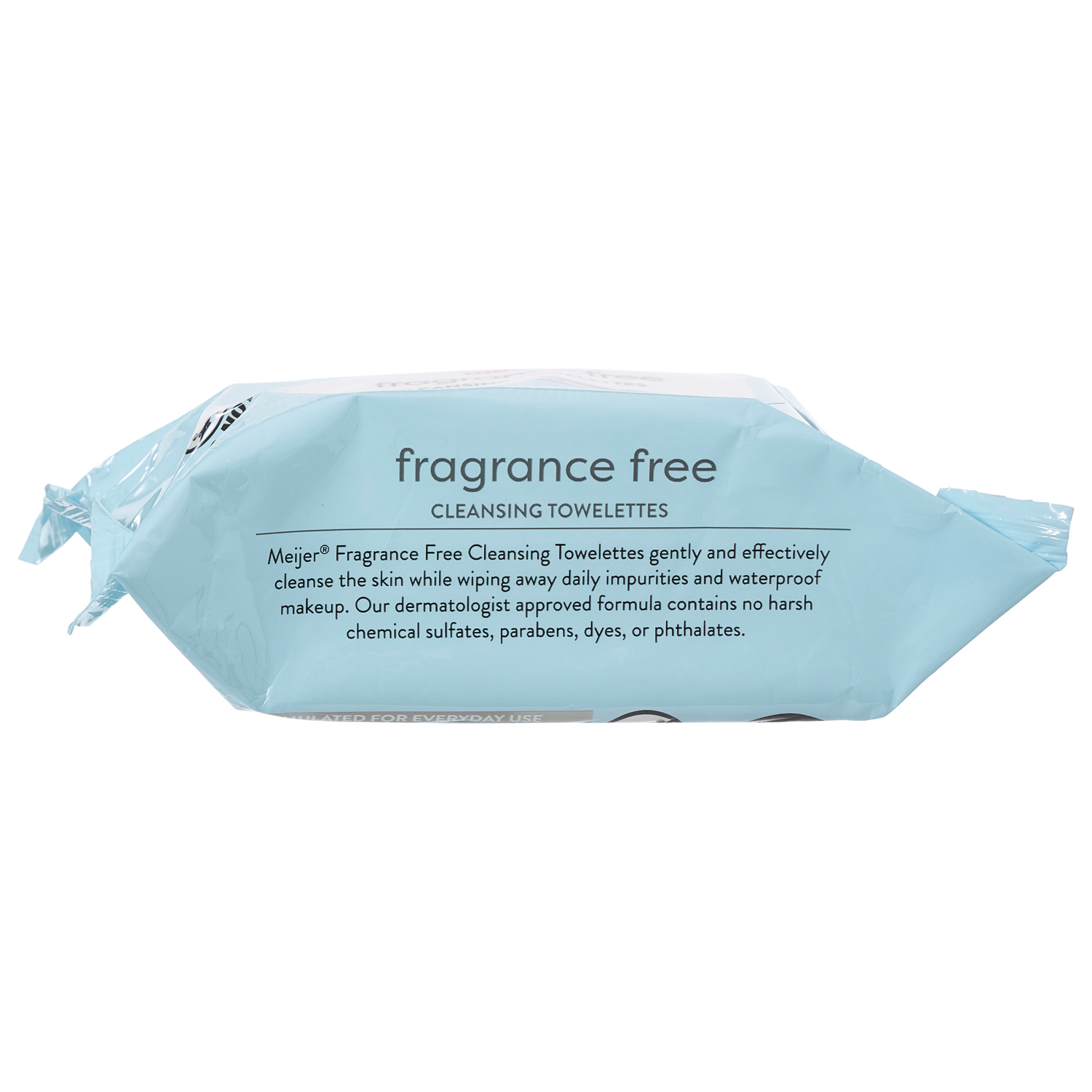 slide 5 of 5, MEIJER MAKEUP RMVR WIPE FRAGR FREE, 25 ct