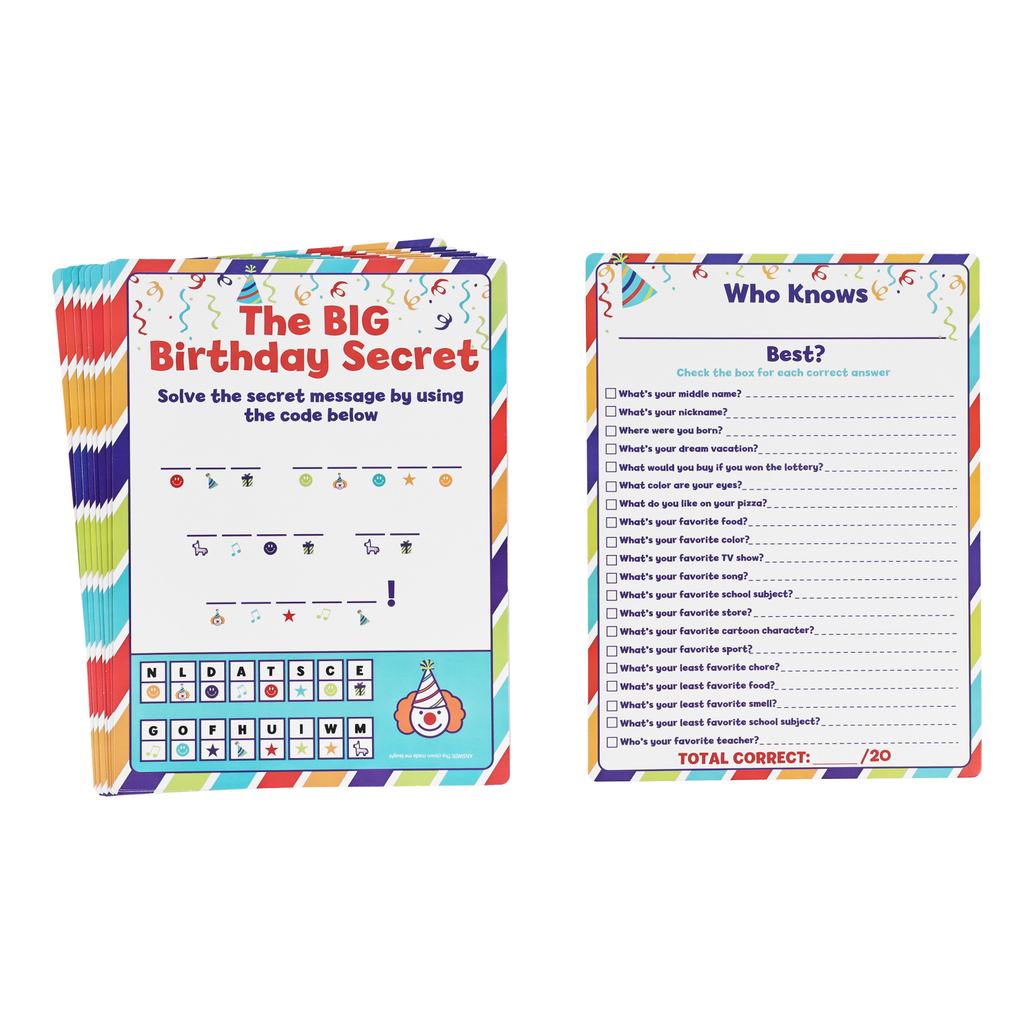 slide 2 of 2, Meijer 2 in 1 Game Cards, 1 ct