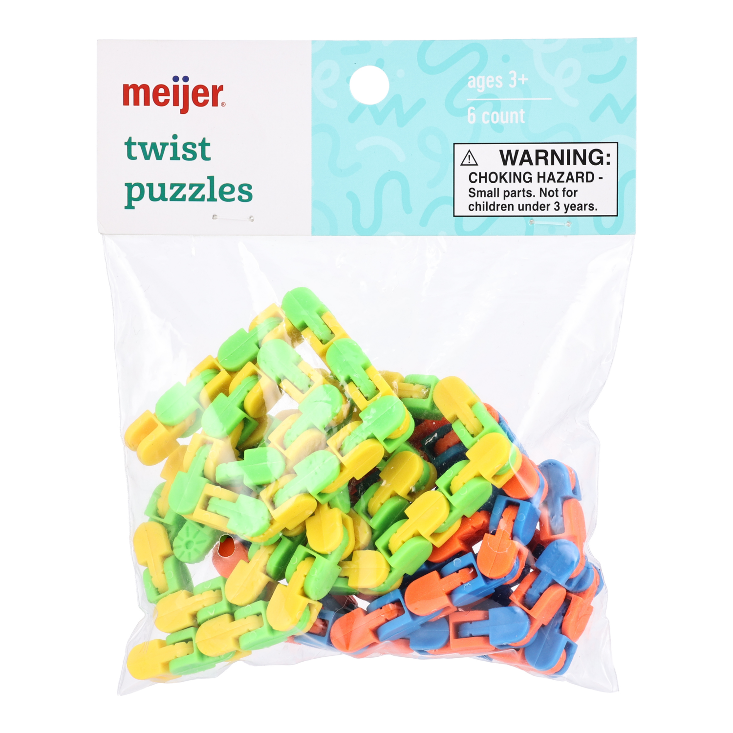 slide 1 of 2, Meijer Twist Puzzles 6ct, 6 ct