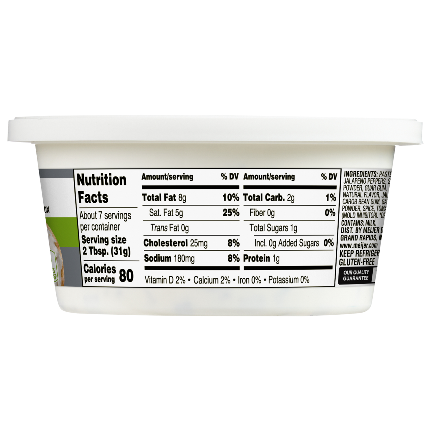 slide 2 of 2, Meijer Jalapeno Cream Cheese Spread, 8 oz
