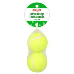 Meijer 2.5" Tennis Balls Squeaky Dog Toy 2pk