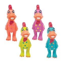 Meijer 5.5" Latex Polka-Dot Chicken Dog Toy In Assorted Colors