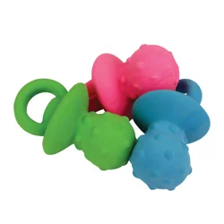 Meijer 4" Latex Mini Pacifier Dog Toy In Assorted Colors