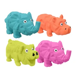 Meijer 4" Mini Origami Animals Latex Dog Toy In Assorted Colors
