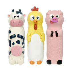 Meijer Multipet's Look Who's Crunching 8" Latex Dog Toy In Assorted Styles