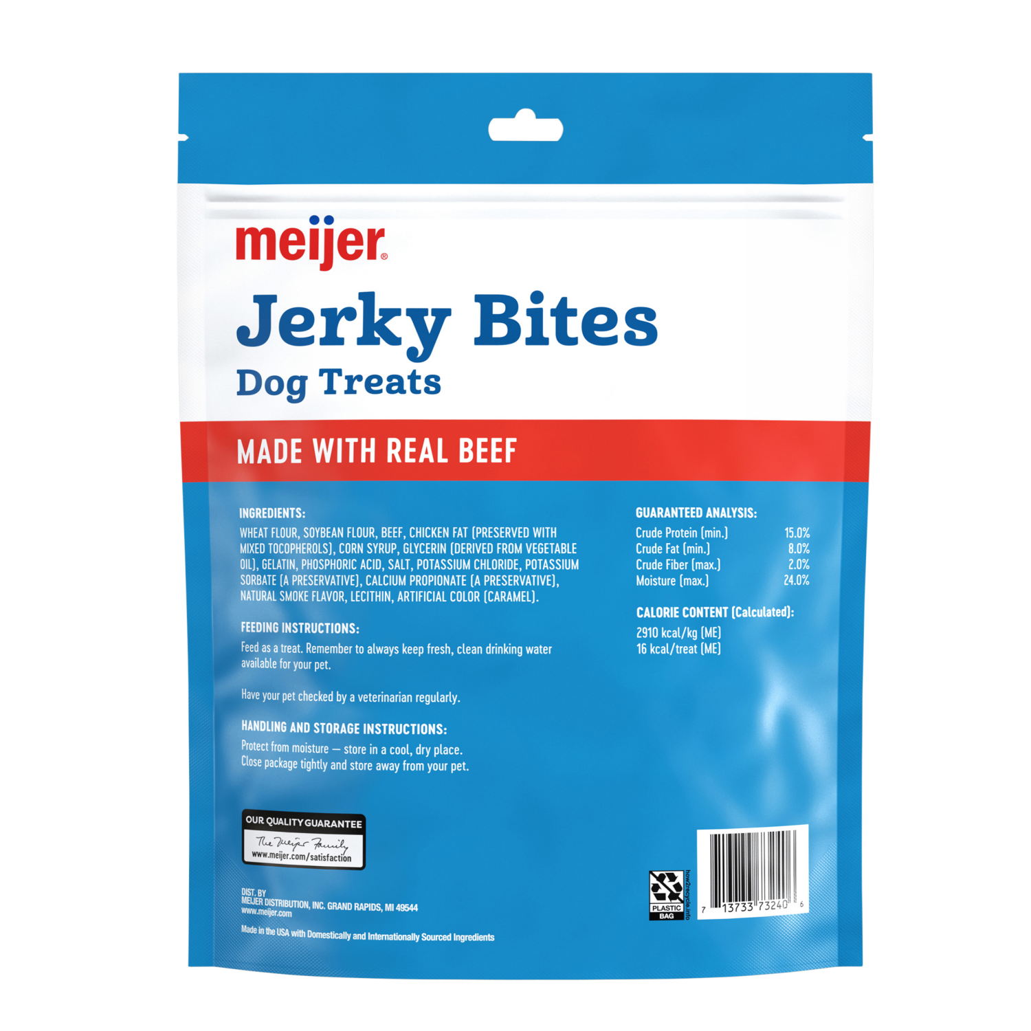 slide 2 of 2, Meijer Jerky Bites Dog Treats, 40 Oz., 40 oz