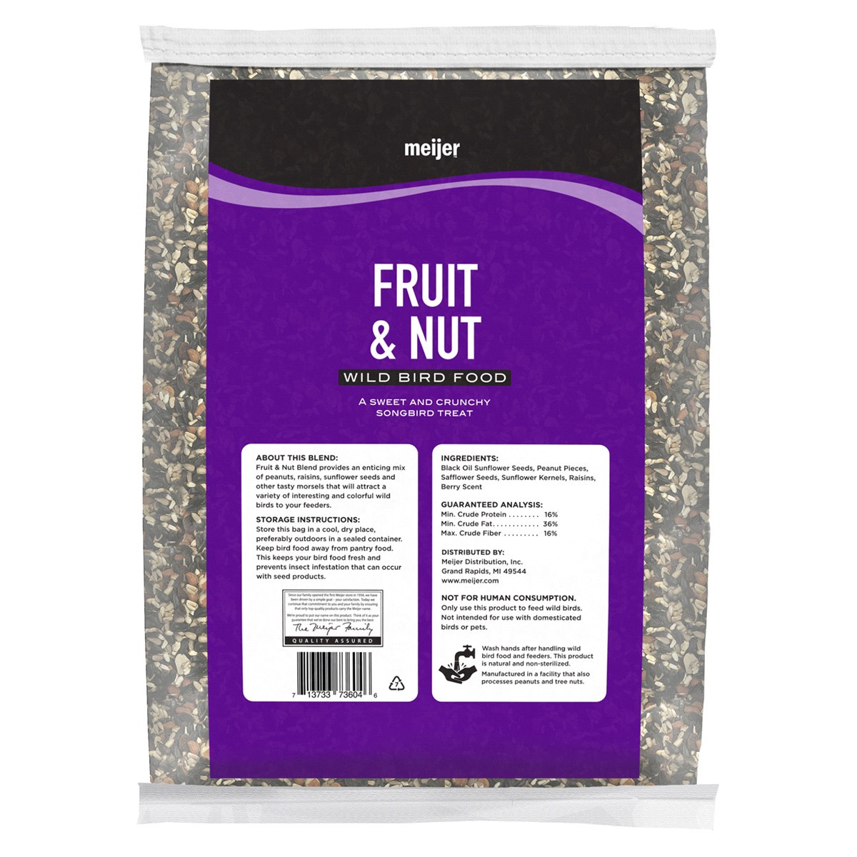 slide 2 of 2, Meijer Fruit & Nut Blend Wild Bird Food, 20 lb
