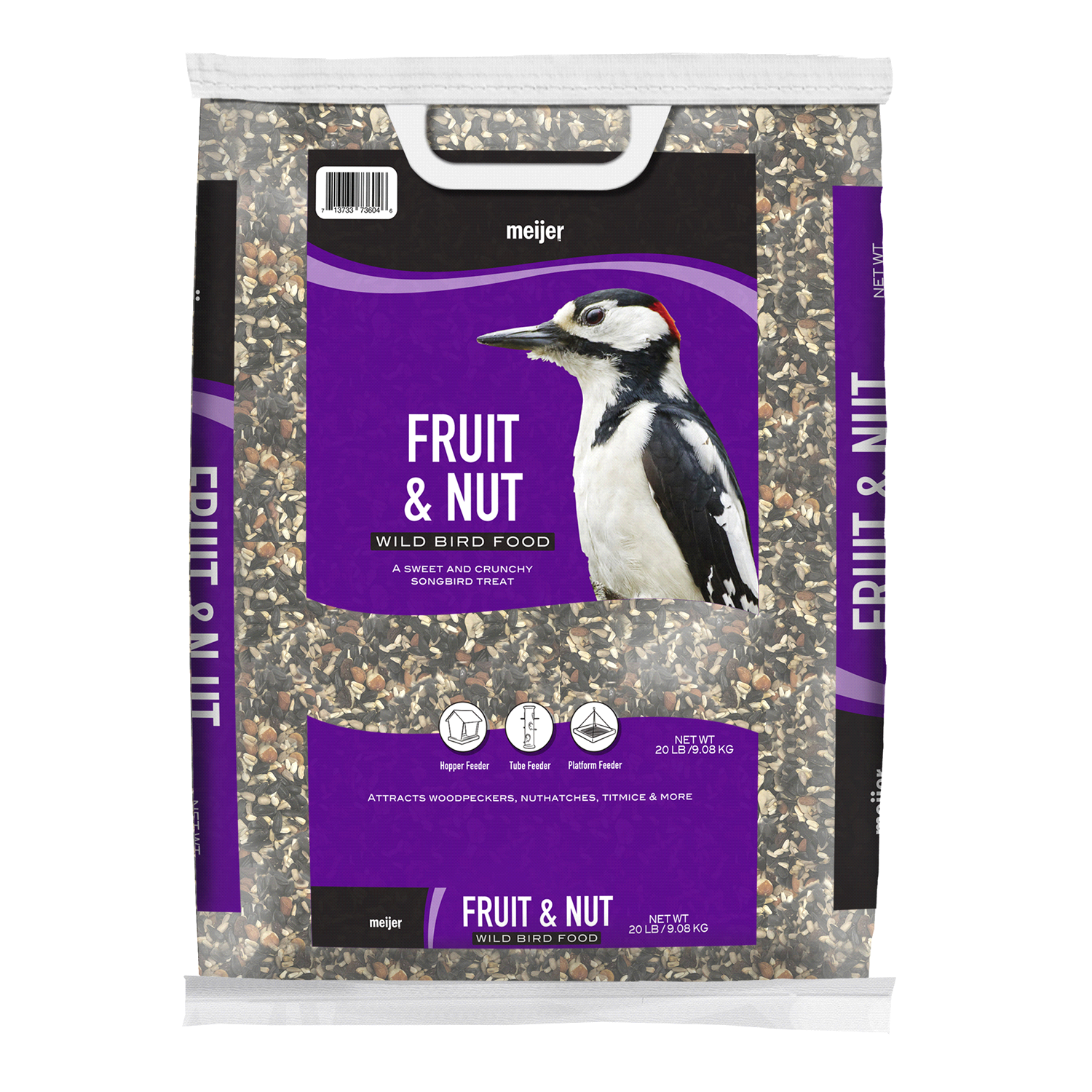 slide 1 of 2, Meijer Fruit & Nut Blend Wild Bird Food, 20 lb