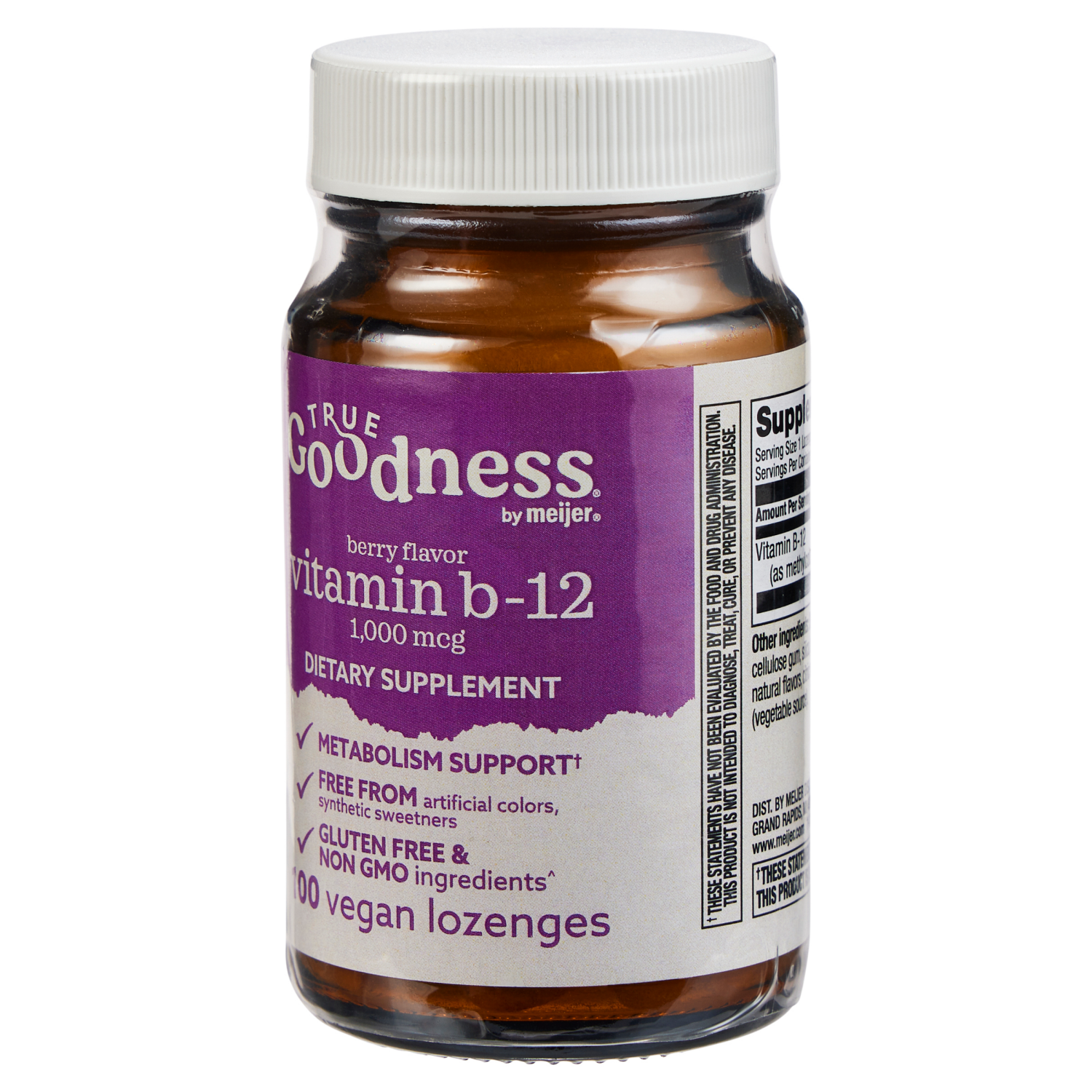 slide 3 of 3, True Goodness Vitamin B-12 1000mcg, 100 ct