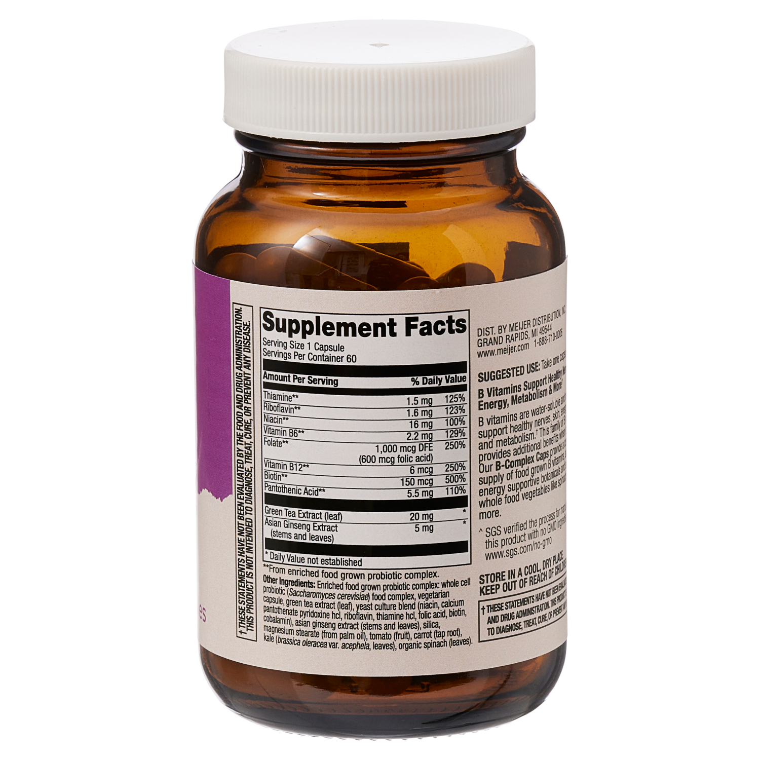 slide 2 of 2, True Goodness Whole Food B-Comlex, 60 ct