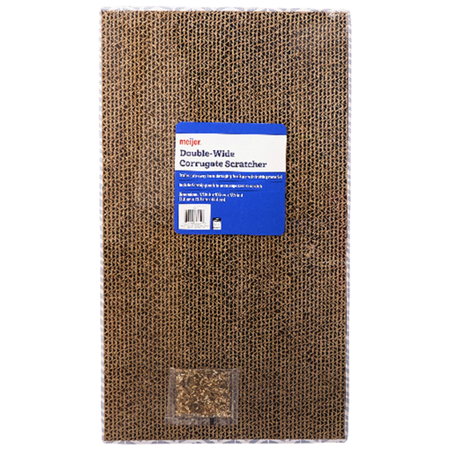 slide 1 of 1, Meijer Cat Scratcher With Catnip, Double Wide, 18.124 in, dblwide