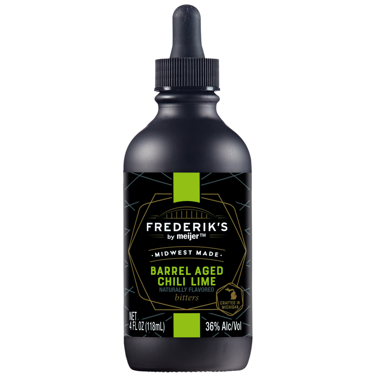 slide 1 of 3, Frederik's By Meijer Frederiks Barrel Aged Chili Lime Bitters - 4 oz, 4 oz