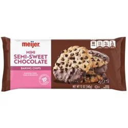 Meijer Mini Semi-Sweet Chocolate Baking Chips, 12 Oz