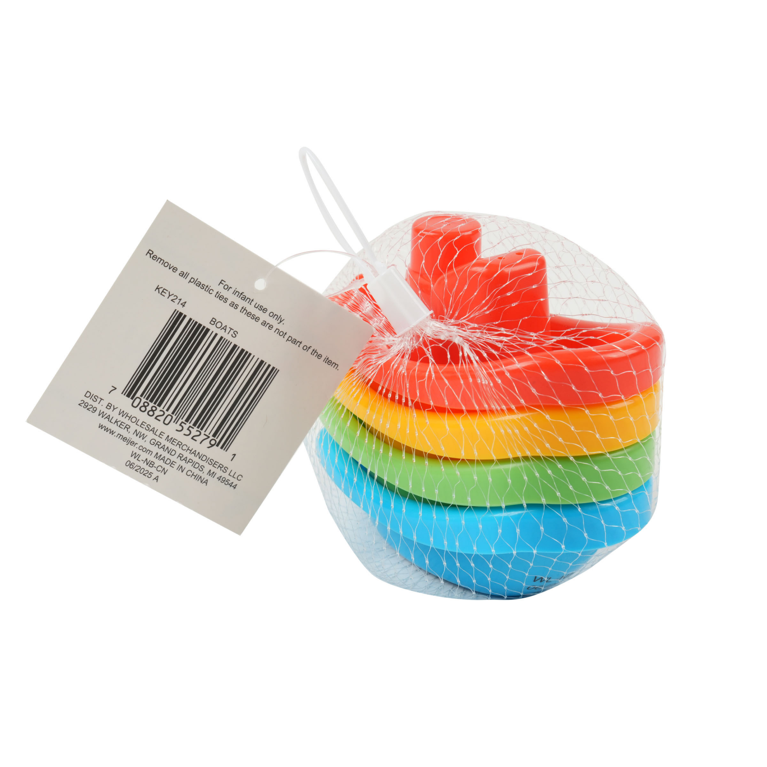 slide 2 of 5, MEIJER BATH BOAT TOYS 4PCS, 4 ct