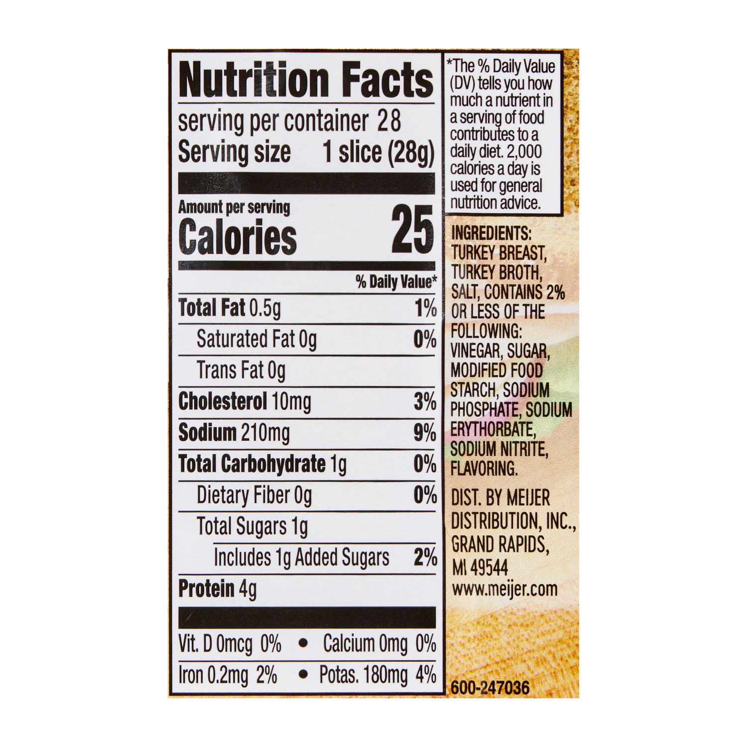 slide 3 of 3, Meijer Oven Roasted Turkey Breast Lunchmeat, 28 oz
