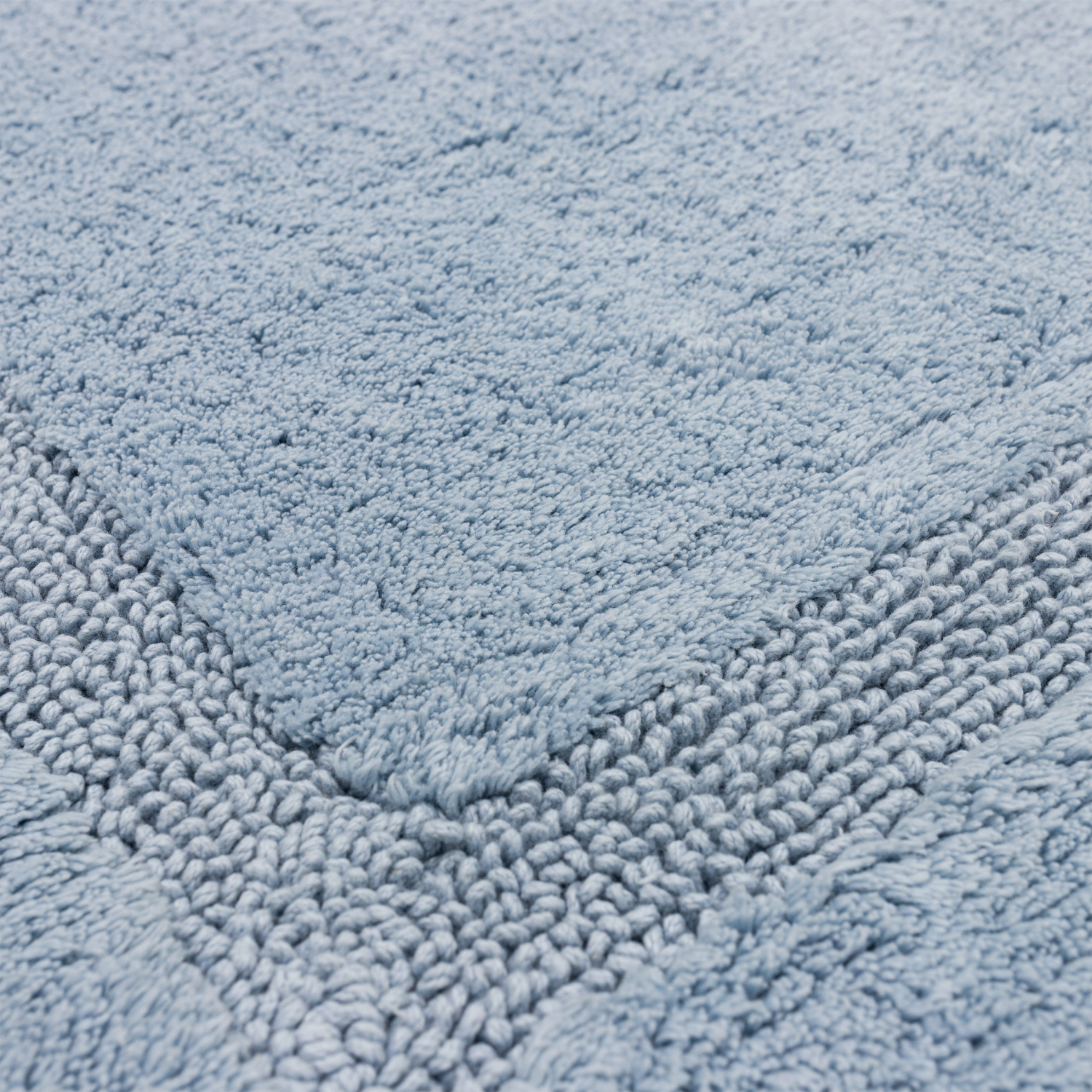 slide 3 of 3, Mohawk Ensuite Cotton Border Bath Rug, 24in x 40in, Blue Fog, 24 in