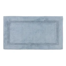 Mohawk Ensuite Cotton Border Bath Rug, 24in x 40in, Blue Fog