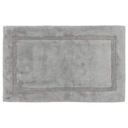 Mohawk Ensuite Cotton Border Bath Rug, 24 in x 40in, Light Grey