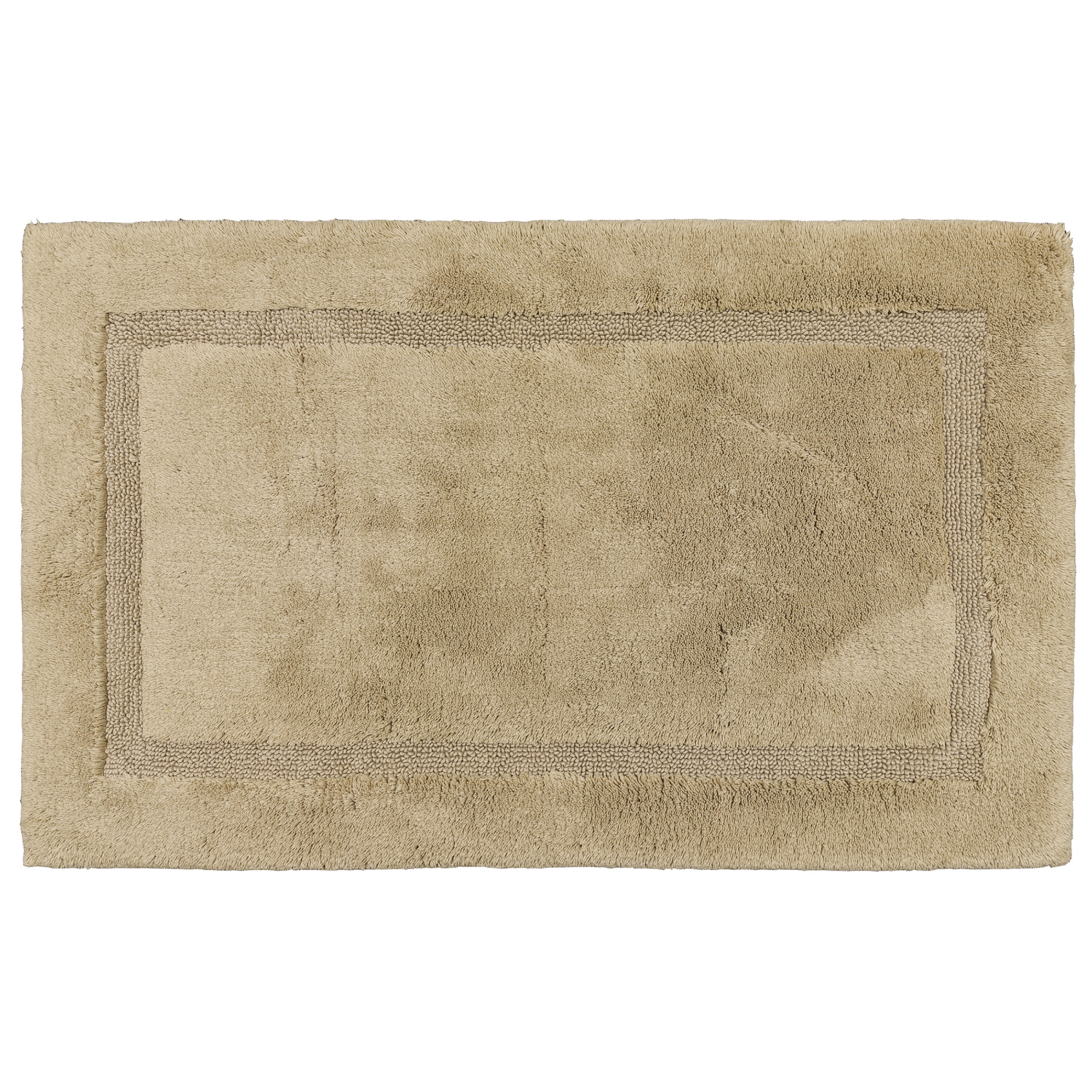slide 1 of 5, Mohawk Room & Retreat Cotton Border Bath Mat Taupe 24" x 40", 24 in x 40 in
