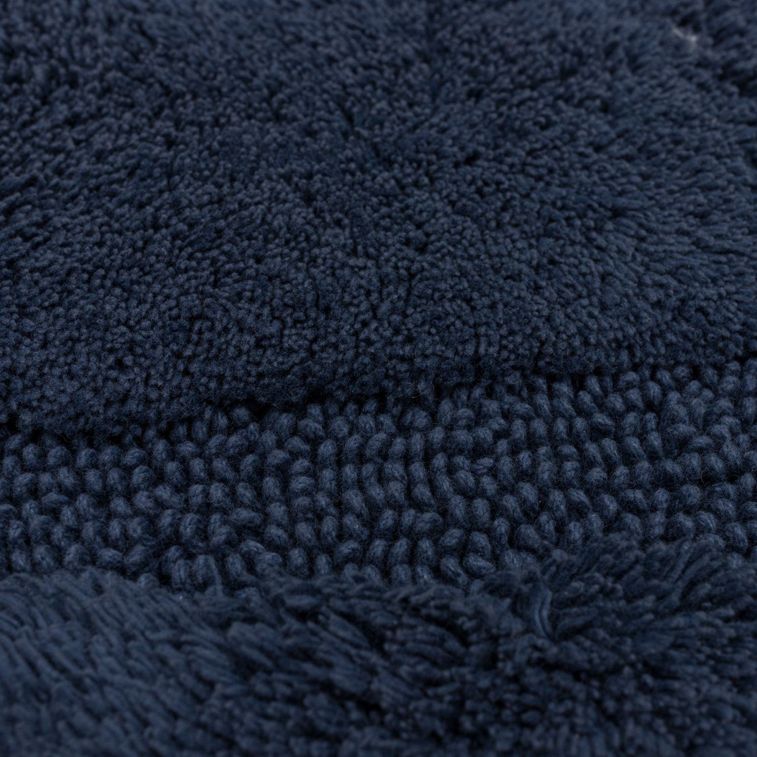 slide 3 of 3, Room & Retreat Cotton Border Bath Mat Indigo 20" x 34", 1 ct