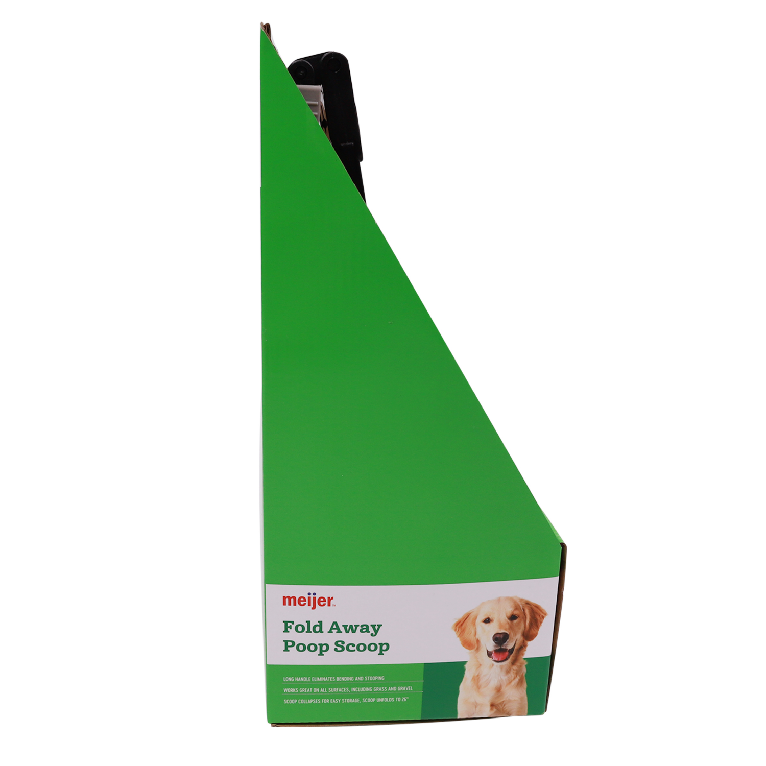 slide 2 of 4, MEIJER PLASTIC POOPER SCOOPER FOLD AWAY, 1 ct