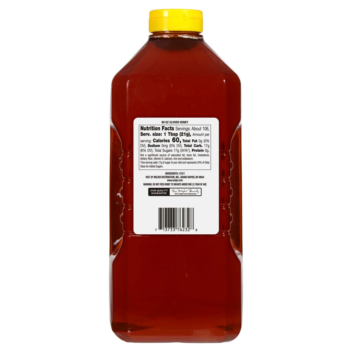 slide 2 of 2, Meijer Clover Honey, 80 oz