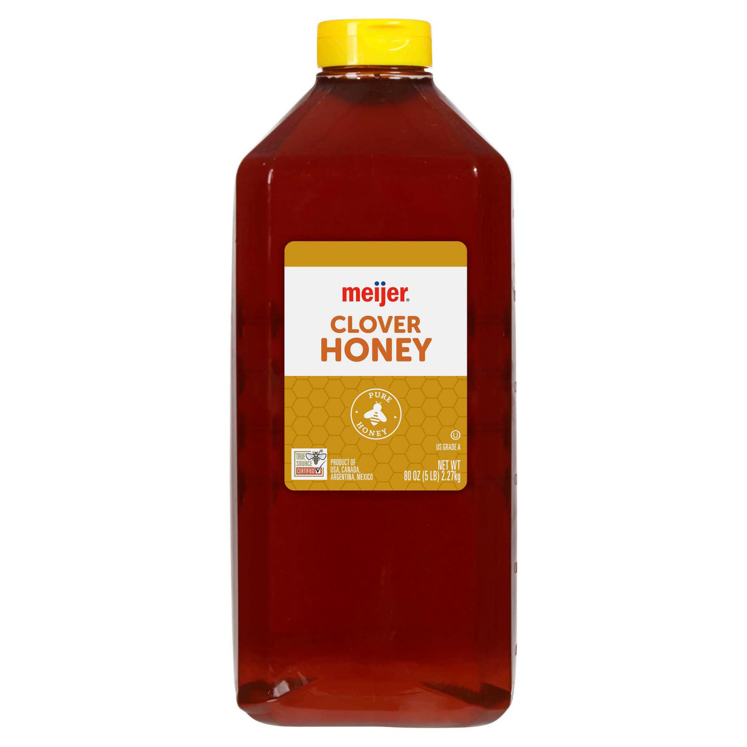 slide 1 of 2, Meijer Clover Honey, 80 oz
