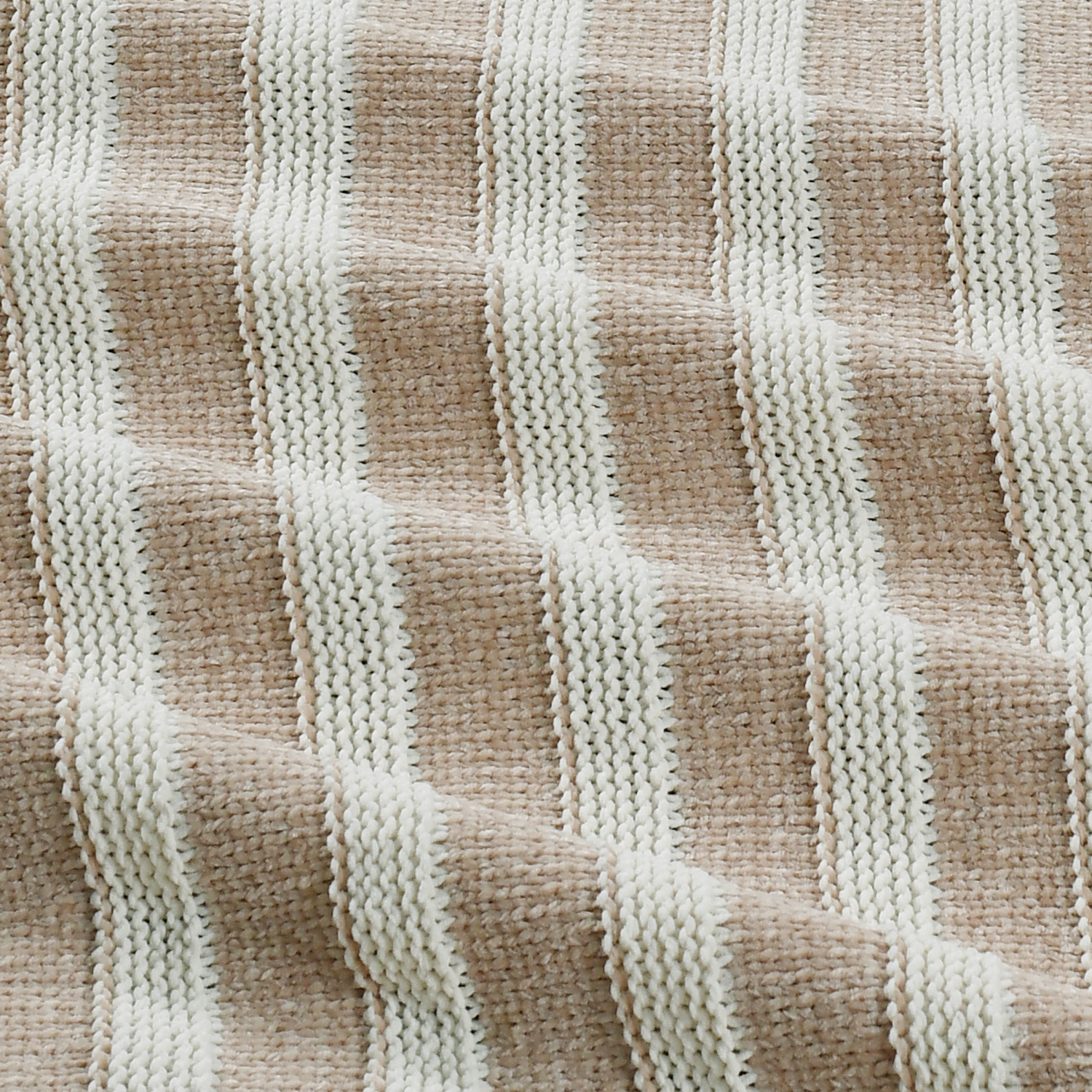 slide 3 of 3, Room & Retreat Chenille Stripe Throw 50 in x 70 in, 1 ct