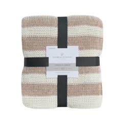 Room & Retreat Chenille Stripe Throw 50 in x 70 in