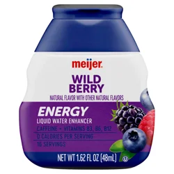 Meijer Wild Berry Energy Liquid Water Enhancer, 1.62 Oz