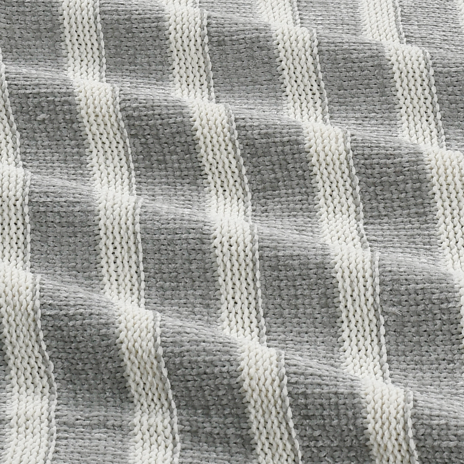 slide 3 of 3, Room & Retreat Chenille Stripe Throw 50 in x 70 in, 1 ct