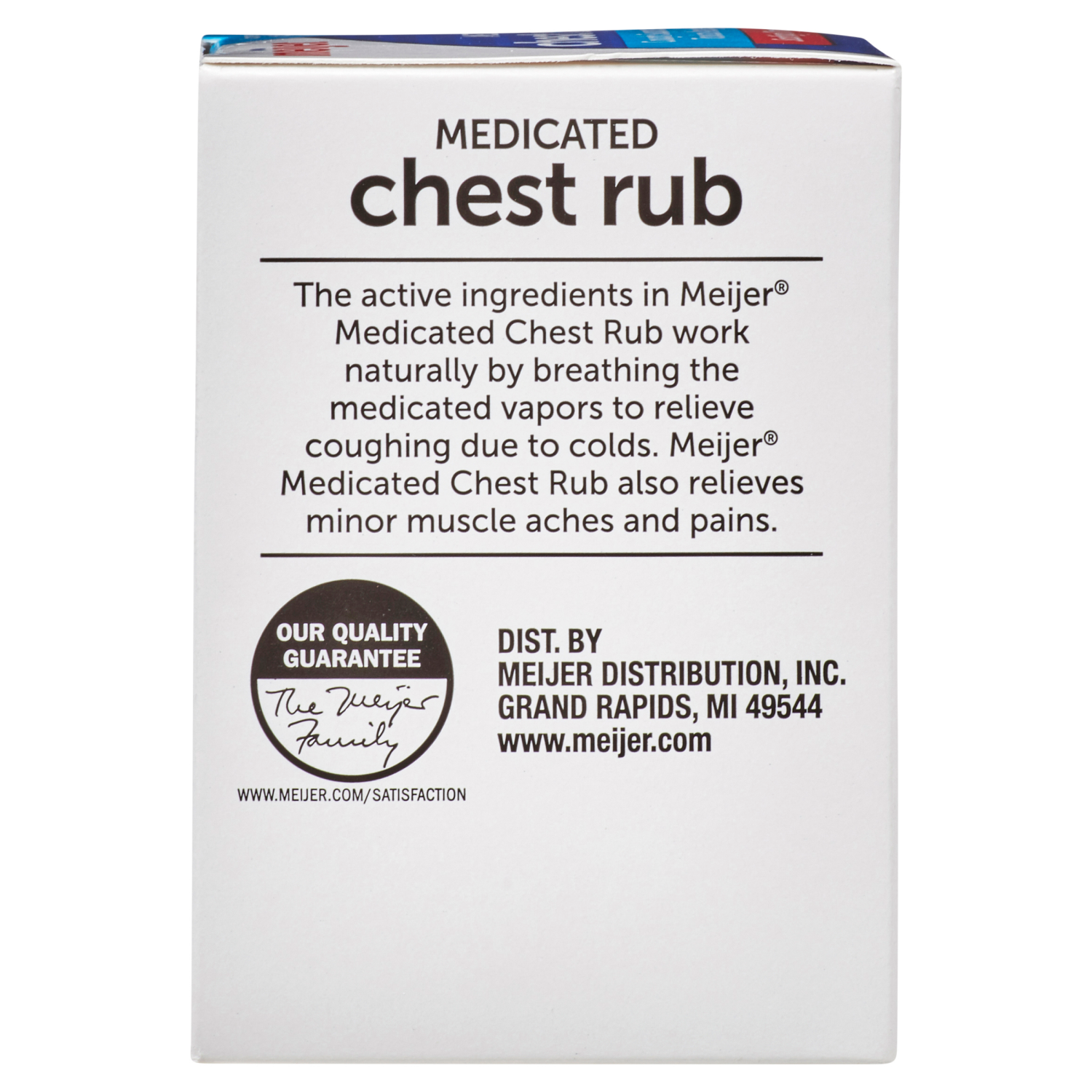 slide 4 of 5, Meijer Medicated Chest Rub, 3.53 oz